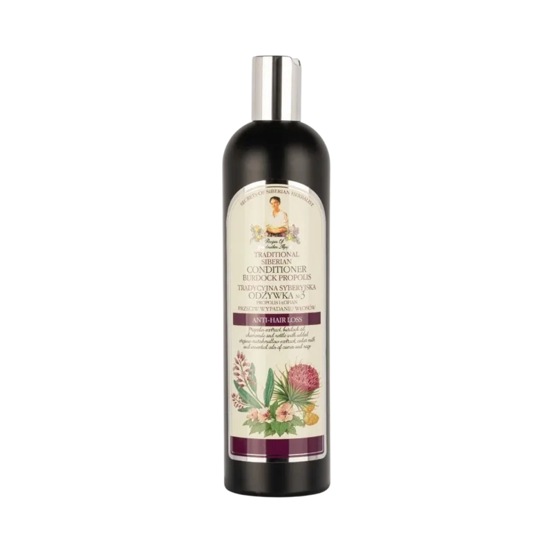 Babička Agafia №3 hajkondicionáló bojtorjánnal és propolisszal, 550 ml