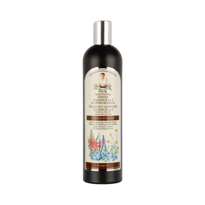 Babička Agafia №4 sampon virágpropolisszal, 550 ml