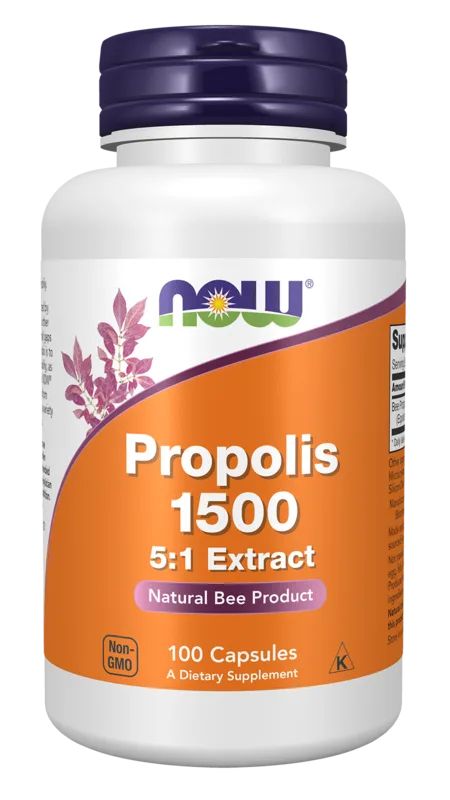 Now Foods Propolis 1500 mg, 100 kapszula