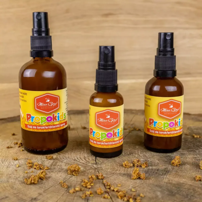 PropoKids propoliszos szájspray 100, 30 és 50 ml-es kiszerelésben